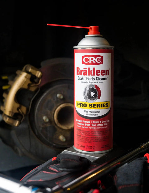 CRC Brakleen Pro Series brake parts cleaner spray can, 29 oz, red cap, non-flammable