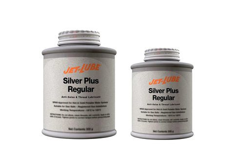 Two containers of Silver Plus Anti Seize Thread Lubricant For Military Grade High Temperature And Water Resistant Performance Complex Aluminum Blend 1 Lb Workhorse For Nuts And Bolts Reduces Friction And Ensures Proper Torque on a white background.