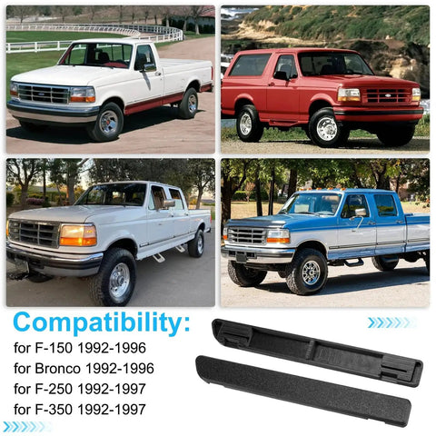 Dash Panel Trim Bezel Inserts 2pc For Ford F150 F250 F350 Bronco 1992 To 1997 displayed with compatible vehicles