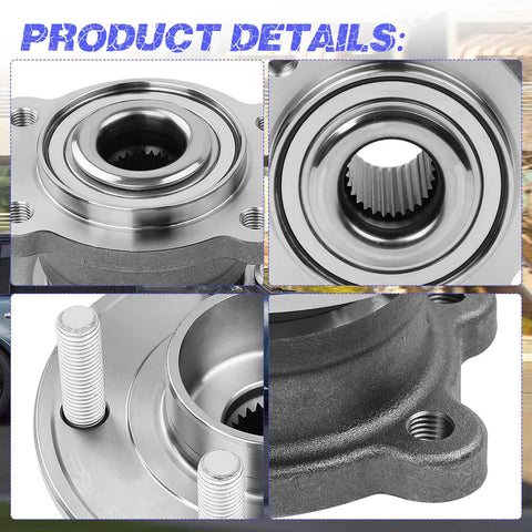 Close-up of Rear Wheel Hub Bearing Assembly For 2013-2019 Escape And 2015-2019 MKC, Replacement Hub With Roller Bearings