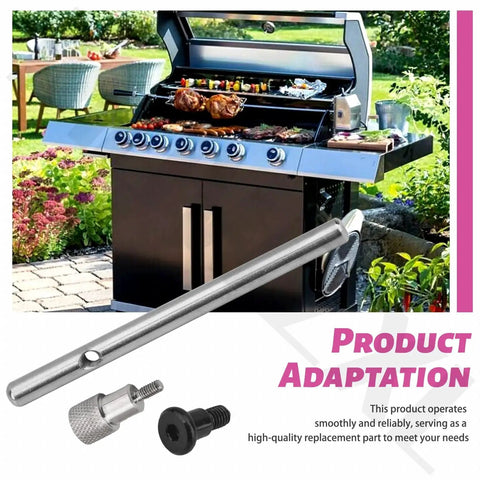 Locking Pin And Spring Kit For Blackstone Griddles With Flexfold Legs shown with a grill in a garden setting