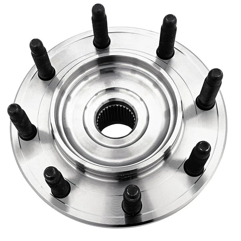 Top view of Beefy Front Wheel Hub Bearing Assembly Fits 2007-2010 Chevy Silverado 2500HD 3500HD Suburban 2500, 2007-2010 GMC Sierra.