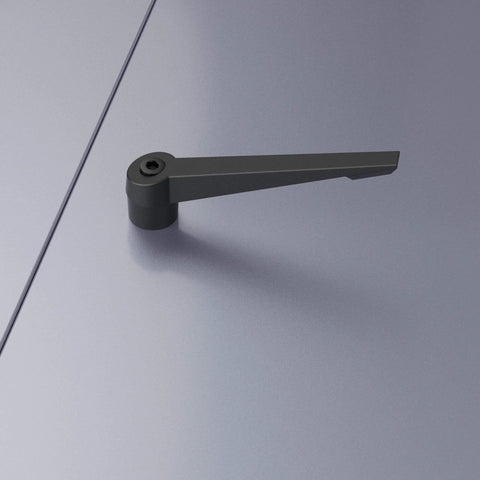 Single black clamping lever handle for 2 Pack M8 x 40mm Clamping Lever Handles With Adjustable Clamping Force And Quick Release