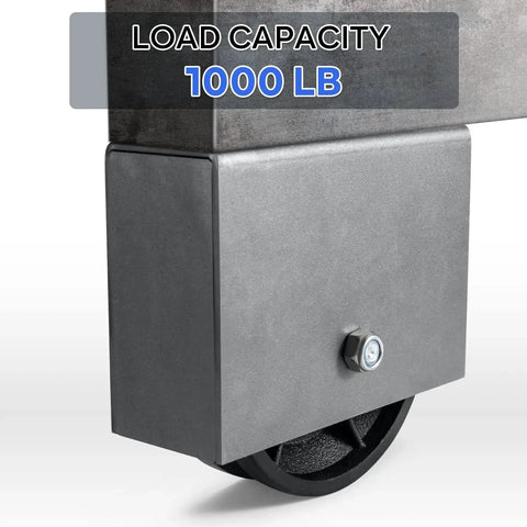 Heavy Duty V Groove Wheel With Box 6 By 2 Cast Iron Gate Track Wheel Beefy 1000 Lb Capacity For V Track Rail view
