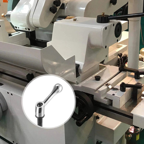 M10 X 25mm Adjustable Clamping Lever With Push Button Locking And Rotating Screw Handles used on industrial machinery