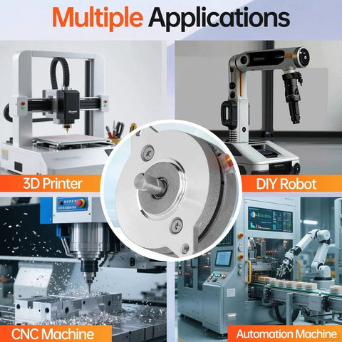 High Torque Nema 14 Round Stepper Motor For 3D Printers And CNC Machines 0.9 Degree Bipolar 2 Phase, multiple applications