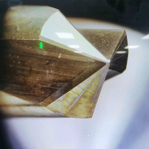 Close-up of Solid Carbide Chamfer End Mill for Wood and Aluminum Crafting, Carving, Drilling, and Chamfering, 90 Degree V Groove