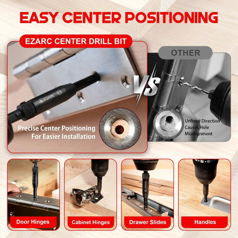 22 Piece Countersink Drill Bit Set For Wood With Self Centering Bits Pro Grade Wood Plug Cutters And Screwdriver Bits