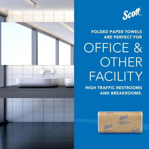 Universal Multifold Paper Towels 9.2x9.4 Inches Absorbency Pockets Bulk Case 4000 Sheets in restroom setting