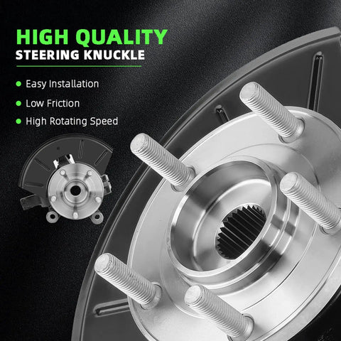 Right Front Steering Knuckle And Wheel Bearing Hub Assembly For Escape 2005 2012, Tribute 2005 2011, And Mercury Mariner 2005 2011 Replacement LK016