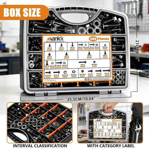 Beefy Automotive Flange Bolts And Nuts Kit 10.9 Grade Alloy Steel With Full And Half Thread Options M6x1.0 M8x1.25 M10x1.5