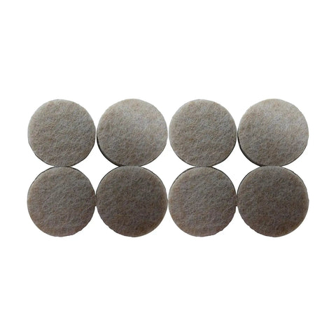 1 Inch Round Self Adhesive Felt Furniture Sliders For Hard Floors Leveling Pads To Stop Scratches Scuffs And Noise On Beds Sofas Dressers Set Of 8 Beige