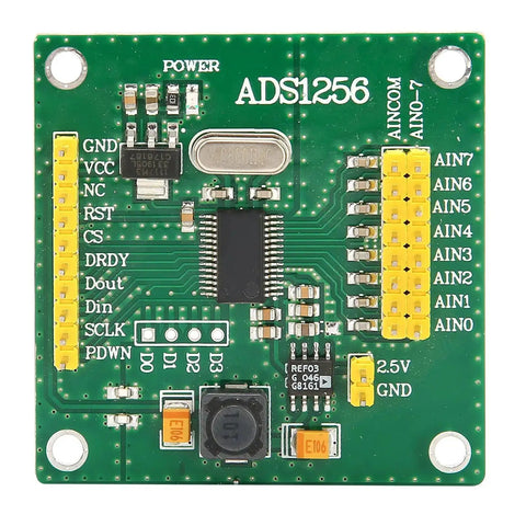Top view of High Precision 24 Bit Analog To Digital Converter Module With Plug And Play Interface Onboard Terminal Block
