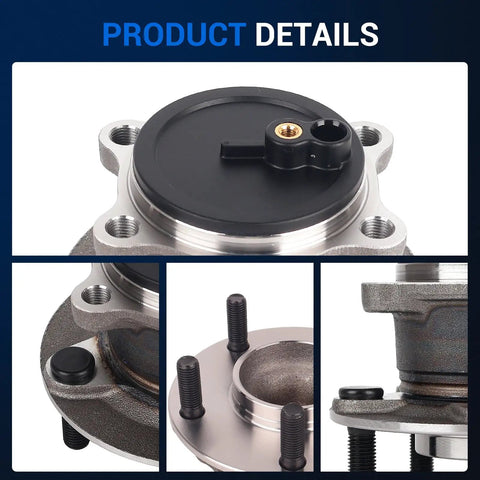 Rear Wheel Bearing And Hub Assembly For Mazda 6 2014 To 2020 And CX-5 2013 To 2020 With 5-Lug And ABS product close-up.