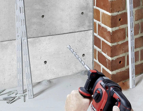 SDS Plus 5 by 32 Inch by 6 Inch Carbide Tipped Rotary Hammer Drill Bits, 10 Pack for brick, stone and concrete drilling in action