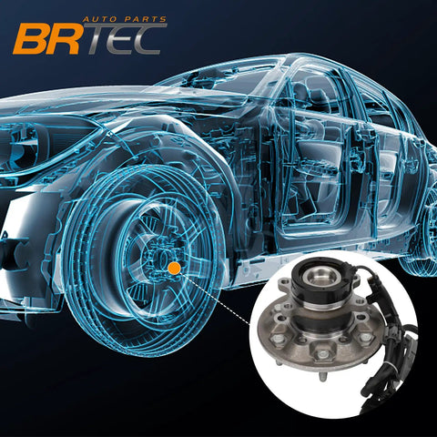 Front Right Wheel Hub and Bearing Assembly 515107 for Chevy Colorado, GMC Canyon, Isuzu I-280, I-290, I-370 2004-2008 2WD With ABS OE Replacement