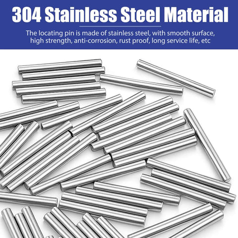 60Piece 3mm By 30mm Stainless Steel Shelf Dowels For Cabinets And Furniture Heavy Duty 304 Pegs To Support Shelves