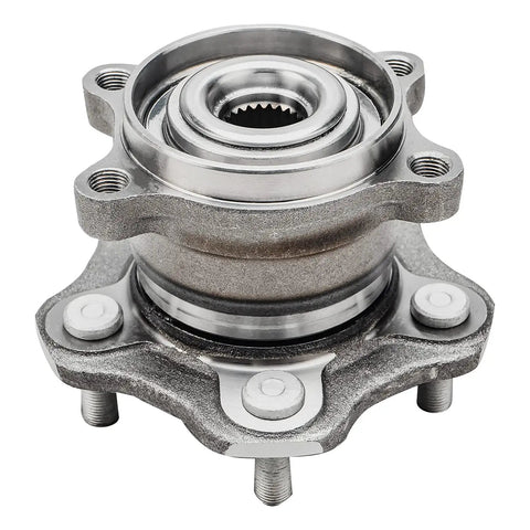 Rear 2-Piece Wheel Bearing Hub Assembly For AWD Nissan Rogue 2008-2020 And Juke 2011-2017 - 2 Hub Kit, 5 Bolt, Non-ABS, 4-Bolt Square Flange