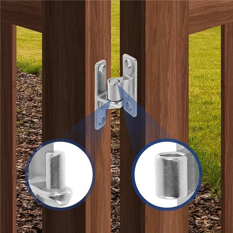 Detachable Hinges Set For Doors And Gates Five Eighth Inch Heavy Duty Stainless Steel Wall Mount with 600 Pound Load Capacity