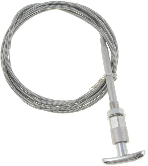 Universal Control Cables With Chrome Knob 6 Ft Length One And Three Quarter Inch Knob Size Built To Last For Home Industrial And Commercial Jobs Twist To Lock Or Push Pull Options