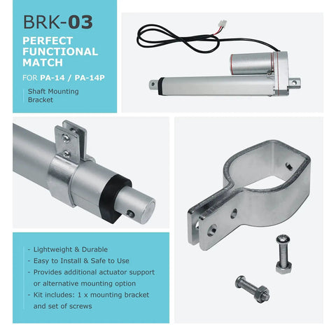 12 Volt Potentiometer Feedback Mini Linear Electric Actuator With 6 Inch Stroke And 35 Pound Load Capacity with bracket kit