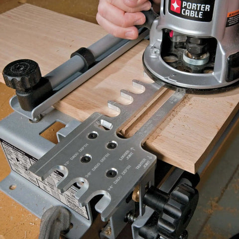 Deluxe 12 Inch Dovetail Jig For Woodworking And Cabinet Making Pro Grade Router Jig Kit with durable steel construction in use