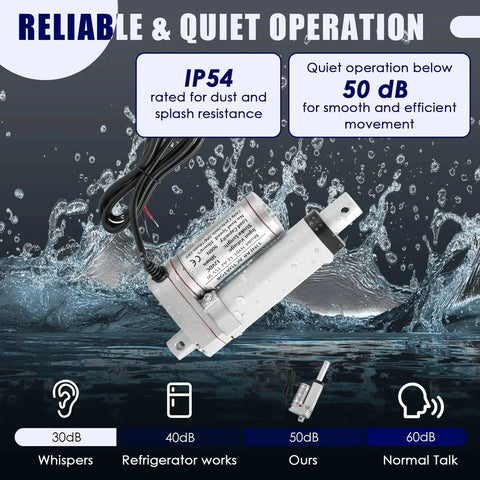 Heavy Duty 12V 2 Inch Stroke Linear Actuator With Mounting Bracket For Recliners Tables Massage Beds And Electric Sofas 900N Max Lift