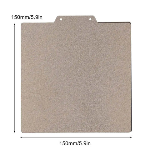 Universal 150x150mm Double Sided PEI Powder Sprayed Magnetic Spring Steel Flexible Build Plate for 3D Printers