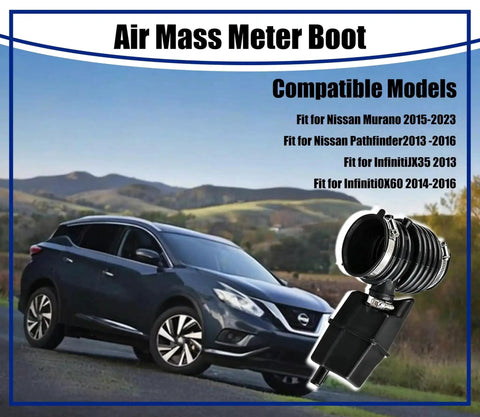 Air Intake Hose Replacement For Nissan Murano 2015-2023 And Pathfinder 2013-2016 Infiniti QX60 JX35, product display with car model