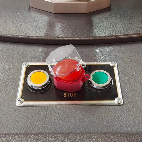 8 Pack Emergency Stop Button Kit With See Through Switch Covers, lockout toggle push buttons on industrial control panel