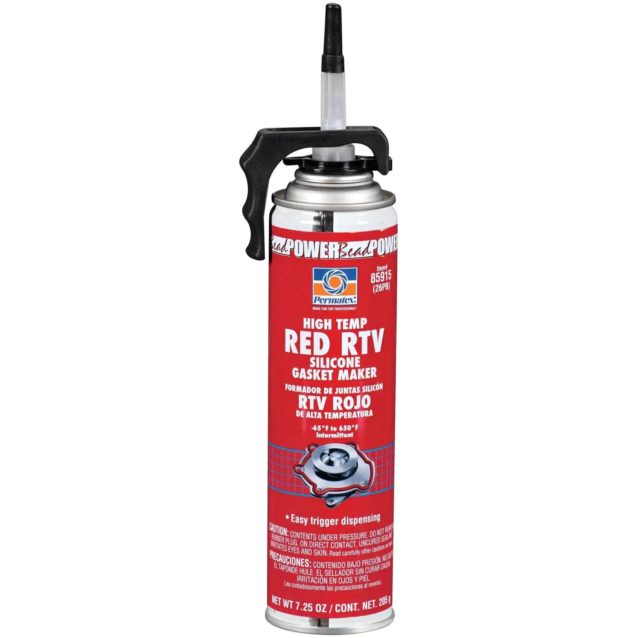 High Temperature Rtv High Temp Red RTV Silicone Gasket Maker 7.25 Oz PowerB...