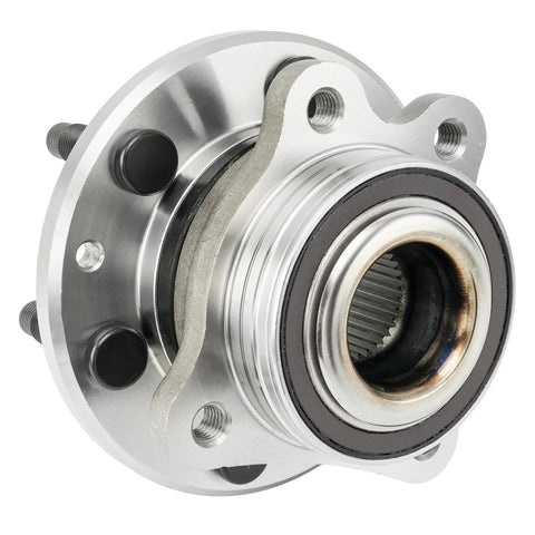 Front view of Front Wheel Bearing Hub Assembly 6 Lug For Chevy Colorado 2015 2022 4WD And GMC Canyon 2015 2022 4WD Durable Replacement Part