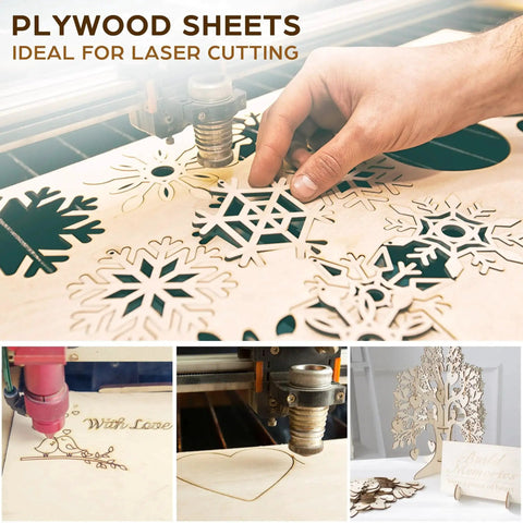 Craft Basswood Sheets For DIY Projects 12 Pack 11.8 By 11.8 Inches Thick One Sixteenth Inch Smooth Plywood Sheets Great For Laser Cutting Model Building Wood Burning And Staining LotFancy in laser cutting machine.