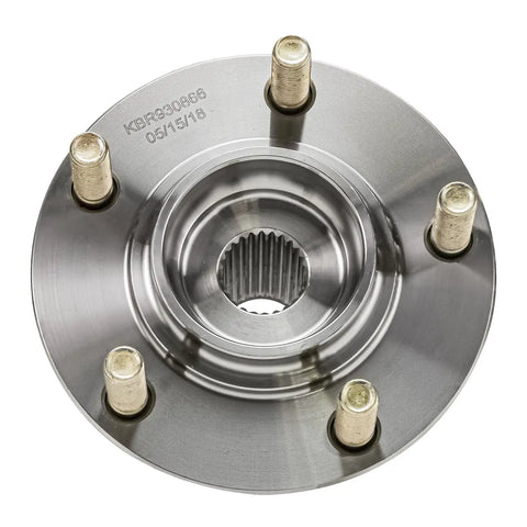 AWD Rear Wheel Bearing And Hub Assembly Pair For Mitsubishi Lancer 2008 To 2015 And Outlander 2007 To 2013 With 5 Lug And ABS BR930866, top view
