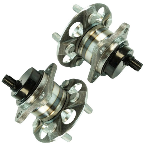 Rear Wheel Bearing And Hub Assembly Set For Toyota Prius 2010 2015 And Prius Plug-In 2012 2015, dual rear hub bearings side view
