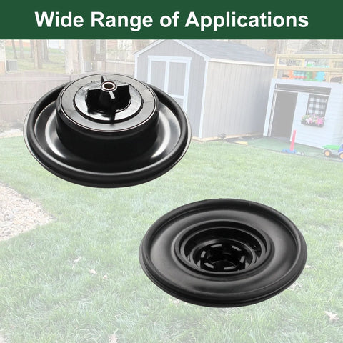 Niahm replacement valve diaphragm, 3/4–1 in, black plastic irrigation valve diaphragm (set of 2)