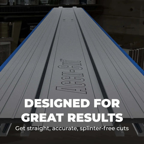 Accu Cut XL Universal Track Saw Guide System in metal, designed for straight, precise cuts with Kreg edge guidance