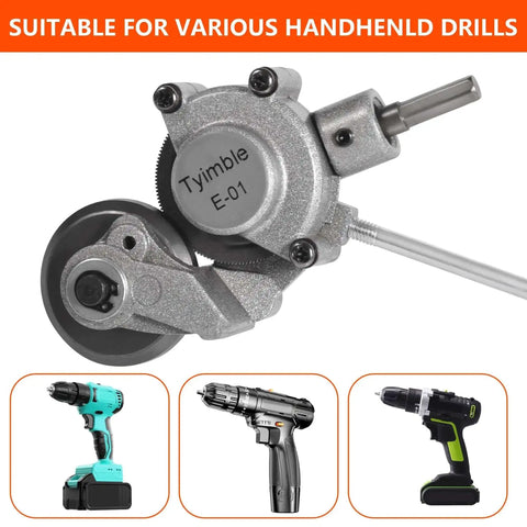 Electric Drill Plate Cutter Attachment For Metal Cutting Easy Install Shears For Iron Steel Copper Aluminum shown with drills