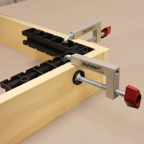 Fence Clamp Kit With 90 Degree Corner Clamps And Assembly Squares for cabinets, picture frames, shelving, visible on wood