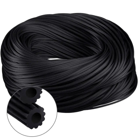 250 Ft Screen Spline Replacement Black Window Retainer Spline For Hollow Serrated Doors And Windows Mesh Shield Product Image