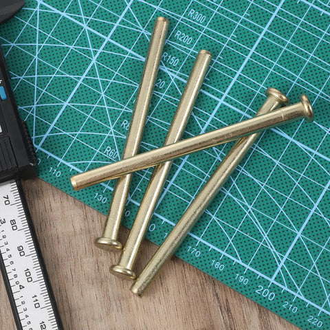 4 Pack 3.5 Inch Door Hinge Pins Stainless Steel With Gold Finish For Interior Wood Doors Replacement Screws Included