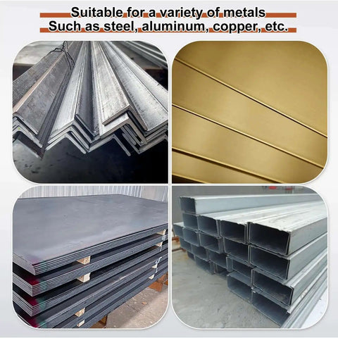 Various metal sheets and bars suitable for Heavy Duty Hydraulic Slot Punch Die 7x20mm In 40Cr Steel For Electric Punching Kit CH60 Machine.
