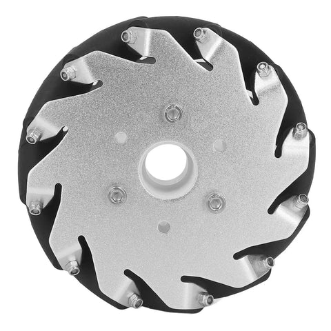 127mm Omni Directional Wheel Set For DIY Education Robot Car Kit, 45kg Load Capacity, Aluminum Alloy Chassis With 12 Rubber Rollers