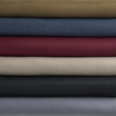 Beige Headliner Fabric With Foam Backing For Car SUV Truck RV 60x54 shown in a stack with assorted color options