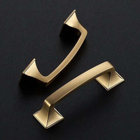 10 Pack Solid 3 Inch Square Foot Arch Cabinet Pulls In Champagne Bronze For Kitchen Cabinets And Drawers Durable Zinc Alloy Drawer Pulls