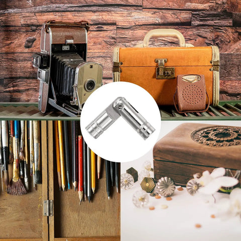 Concealed Barrel Hinge Set For DIY Keepsake Boxes And Cabinets, 18Pcs, 25x5mm, Invisible Copper Barrel Hinges With Folding Support