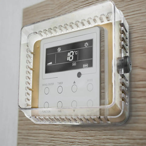 Lockable Thermostat Cover Box With Key For Wall Mount HVAC Control Panel Protects Your AC And Heating Unit Clear Plastic Lock Box