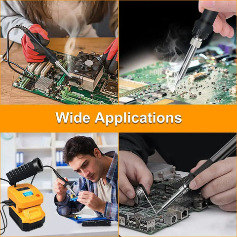 Cordless Soldering Iron Station For 20V Max Batteries With USB Type C Fast Heating Portable Soldering Tool in electronic repair use