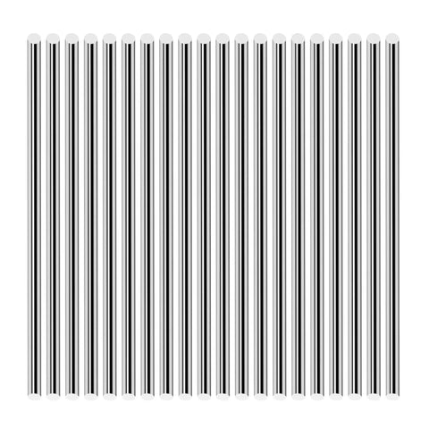 304 Stainless Steel Round Rods Set, 20 pieces, 15.98 inch length and 0.118 inch diameter, rust resistant solid shafts