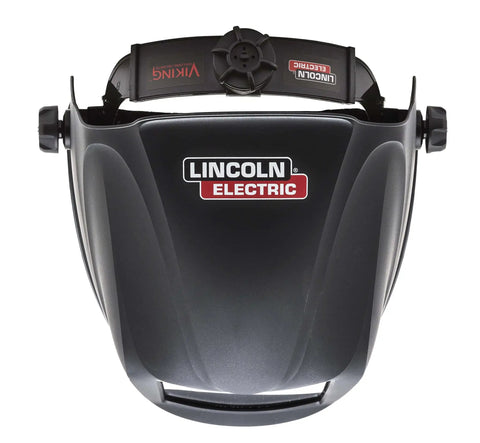Front view of Viking Industrial Passive Black Welding Helmet For MIG TIG And Stick Welding, durable black hood design